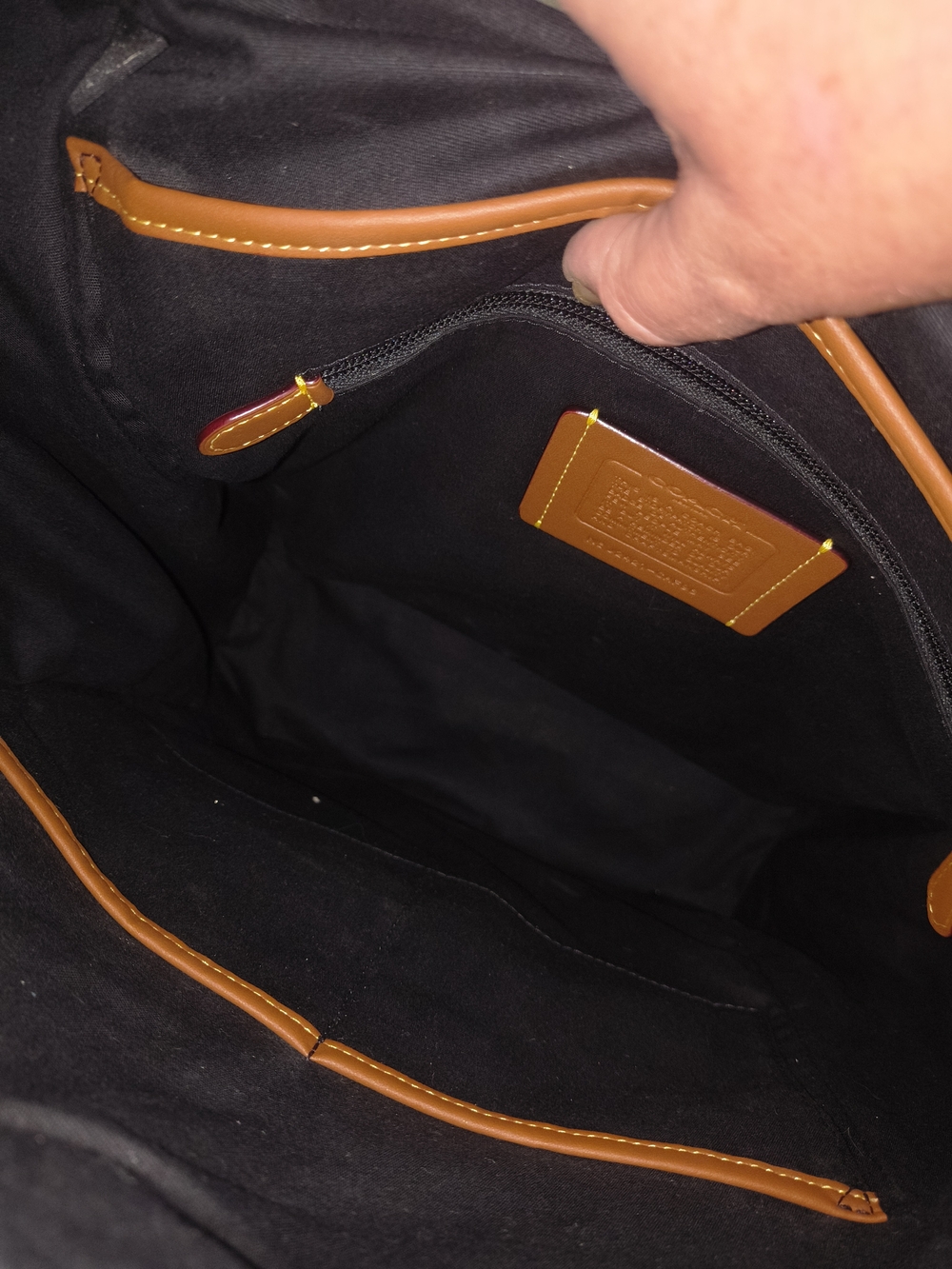 Coach Camo Leather Backpack Legacy Flap NWOT - Picture 16 of 16
